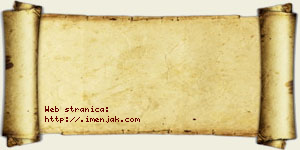 Tijana Tošović vizit kartica